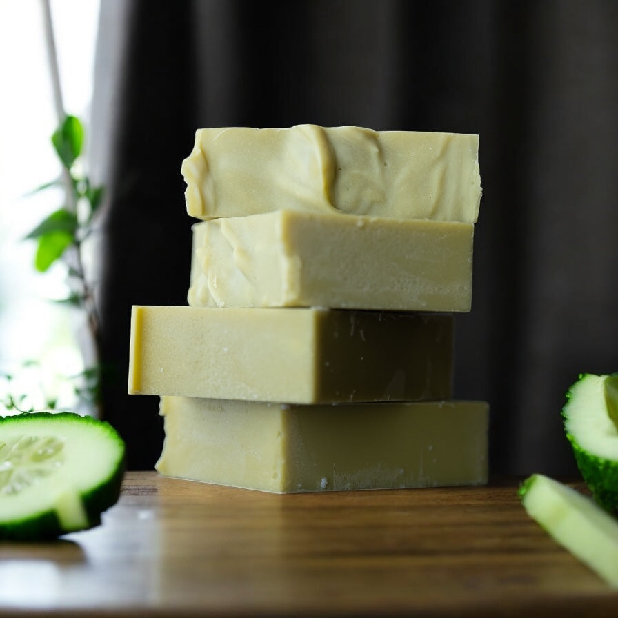 Wild Cucumber Mint Soap - Cooling Natural Spa Bar