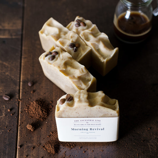 Sacred Revival Coffee Soap – Exfoliating Bar with Patchouli & Blood Orange