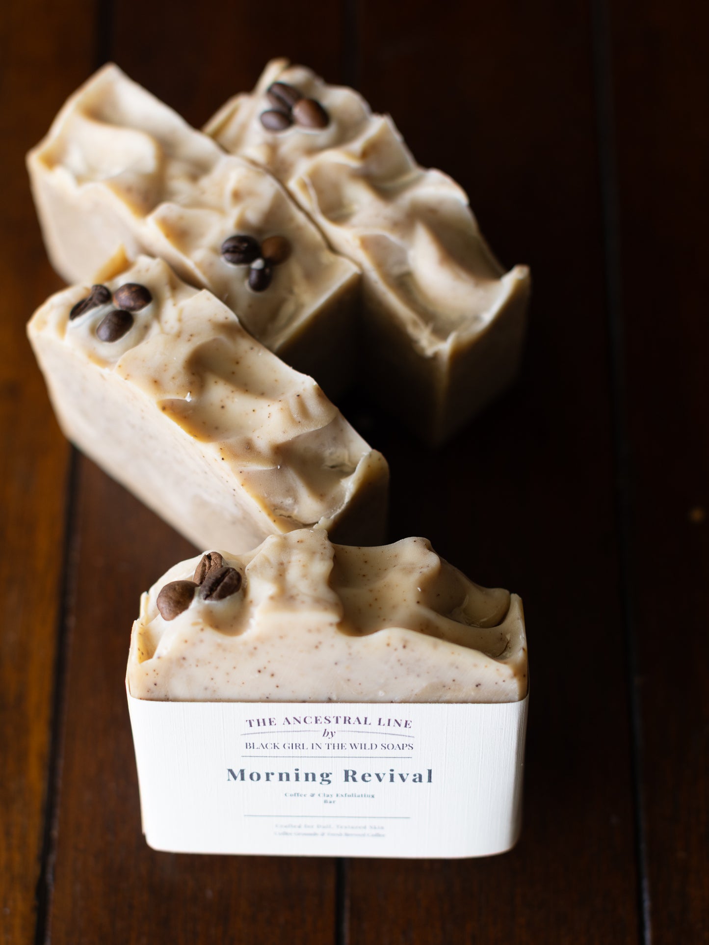 Sacred Revival Coffee Soap – Exfoliating Bar with Patchouli & Blood Orange