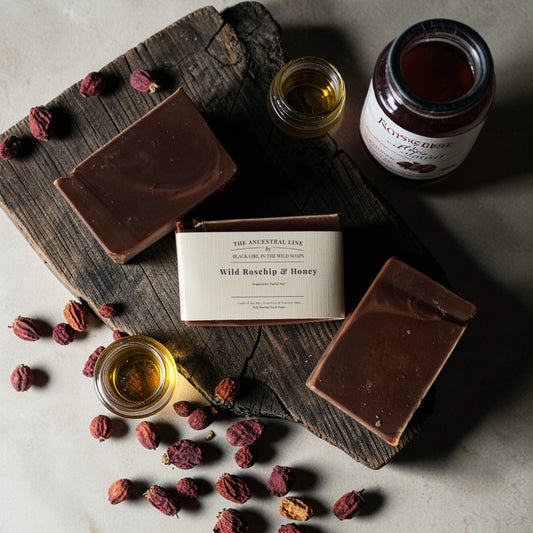 Wild Rosehip & Honey Facial Bar | Nourishing Botanical Face Soap