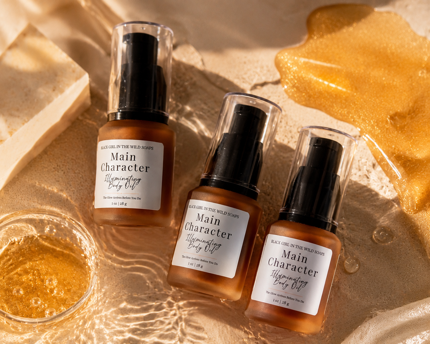 Main Character Golden Glow Body Oil