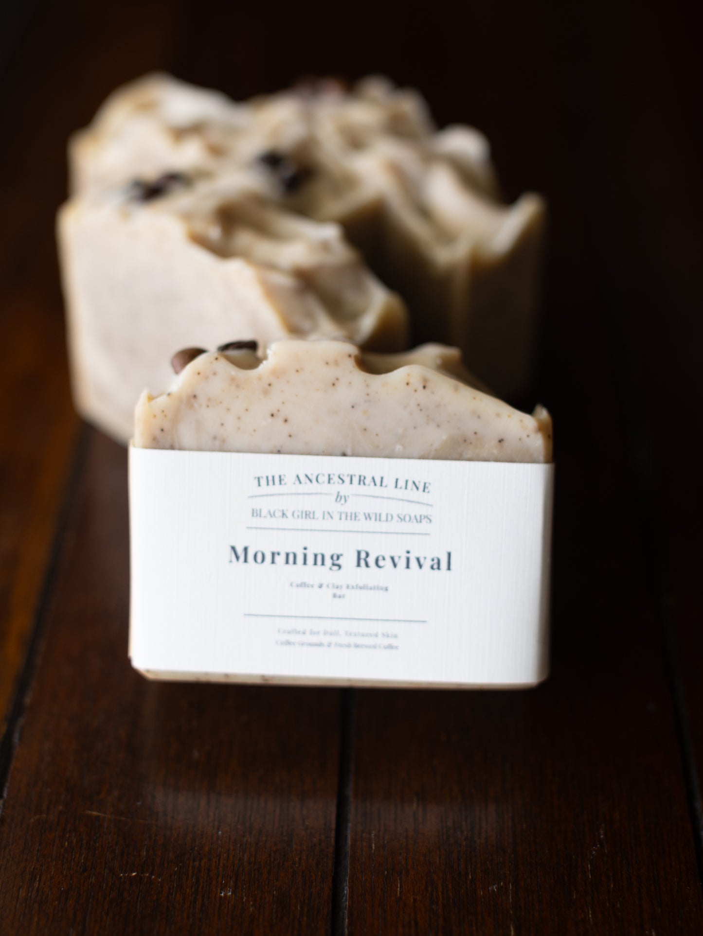 Sacred Revival Coffee Soap – Exfoliating Bar with Patchouli & Blood Orange