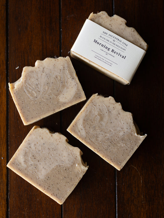 Sacred Revival Coffee Soap – Exfoliating Bar with Patchouli & Blood Orange