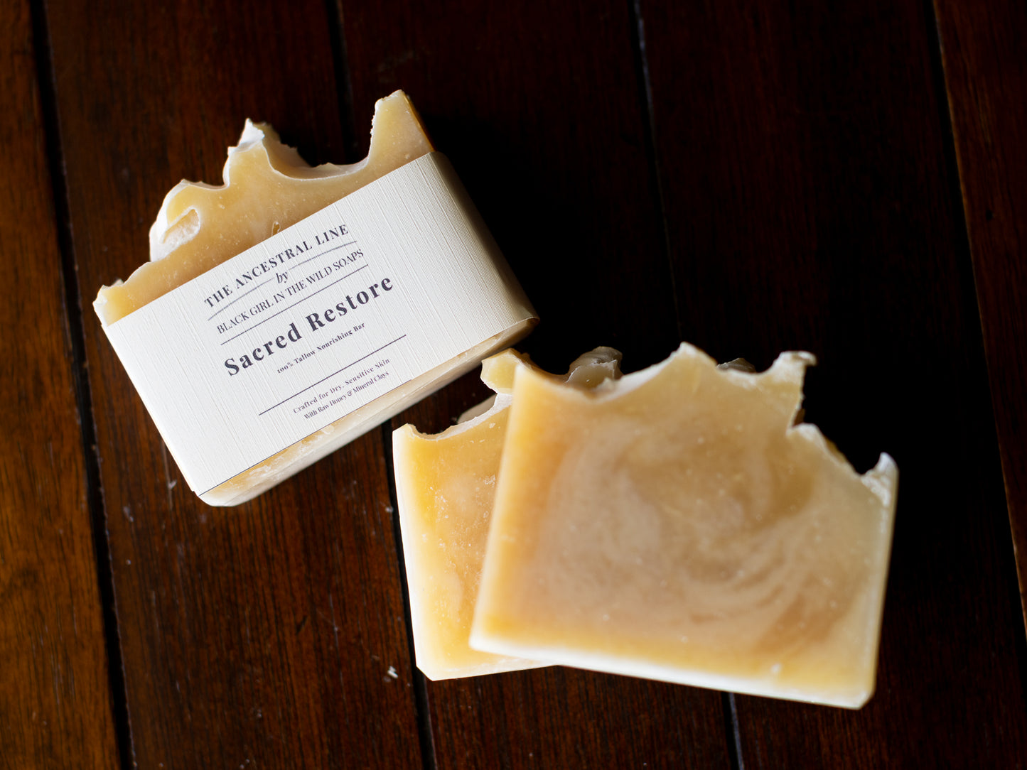 Sacred Restore | Ancestral Tallow & Honey Soap Bar for Dry Sensitive Skin 🌿