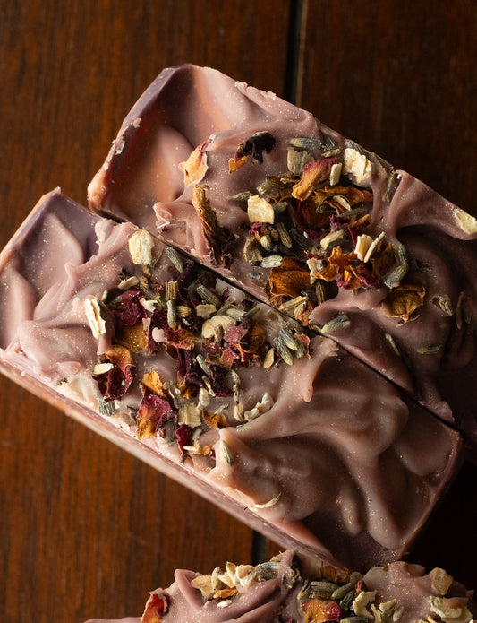 Wild Peony & Oat Soap Bar | Nourishing Botanical Soap