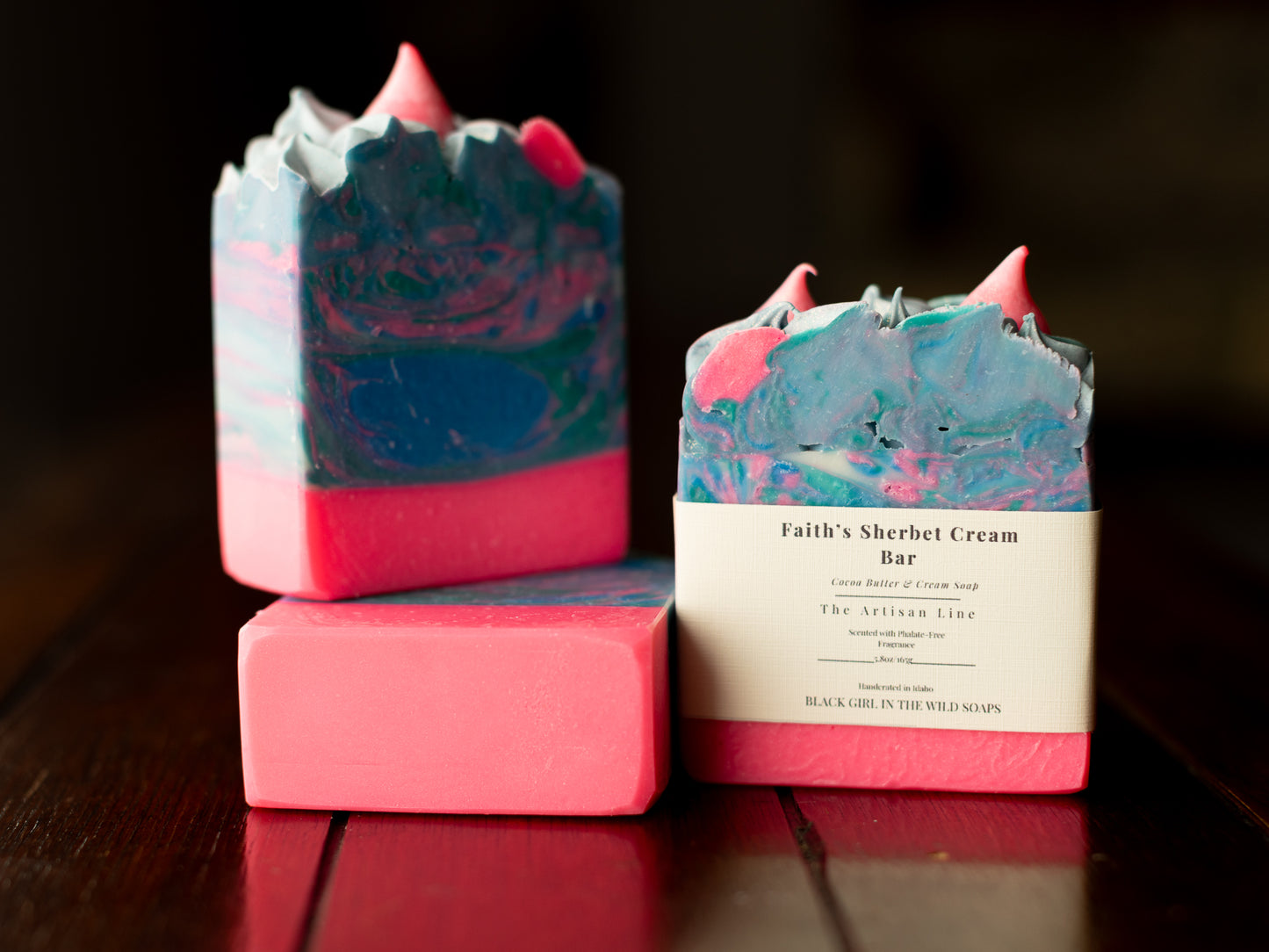 Faith’s Sherbet Cream Bar | Rainbow Sherbet Soap | Creamy Coconut Milk Soap