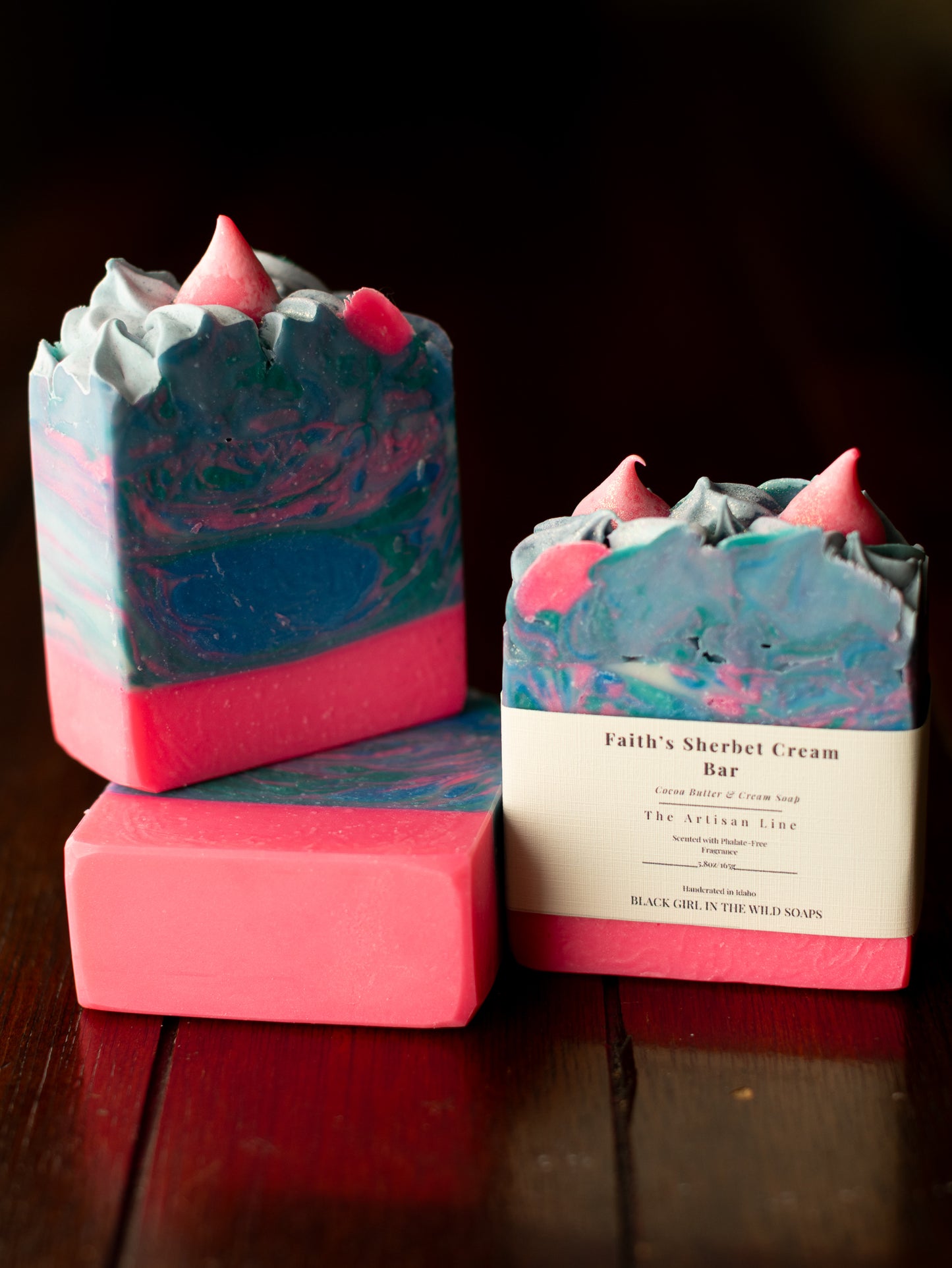 Faith’s Sherbet Cream Bar | Rainbow Sherbet Soap | Creamy Coconut Milk Soap