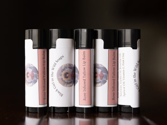 Rose Infused Tallow Lip Balm